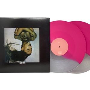 thank u next pink/clear split vinyl